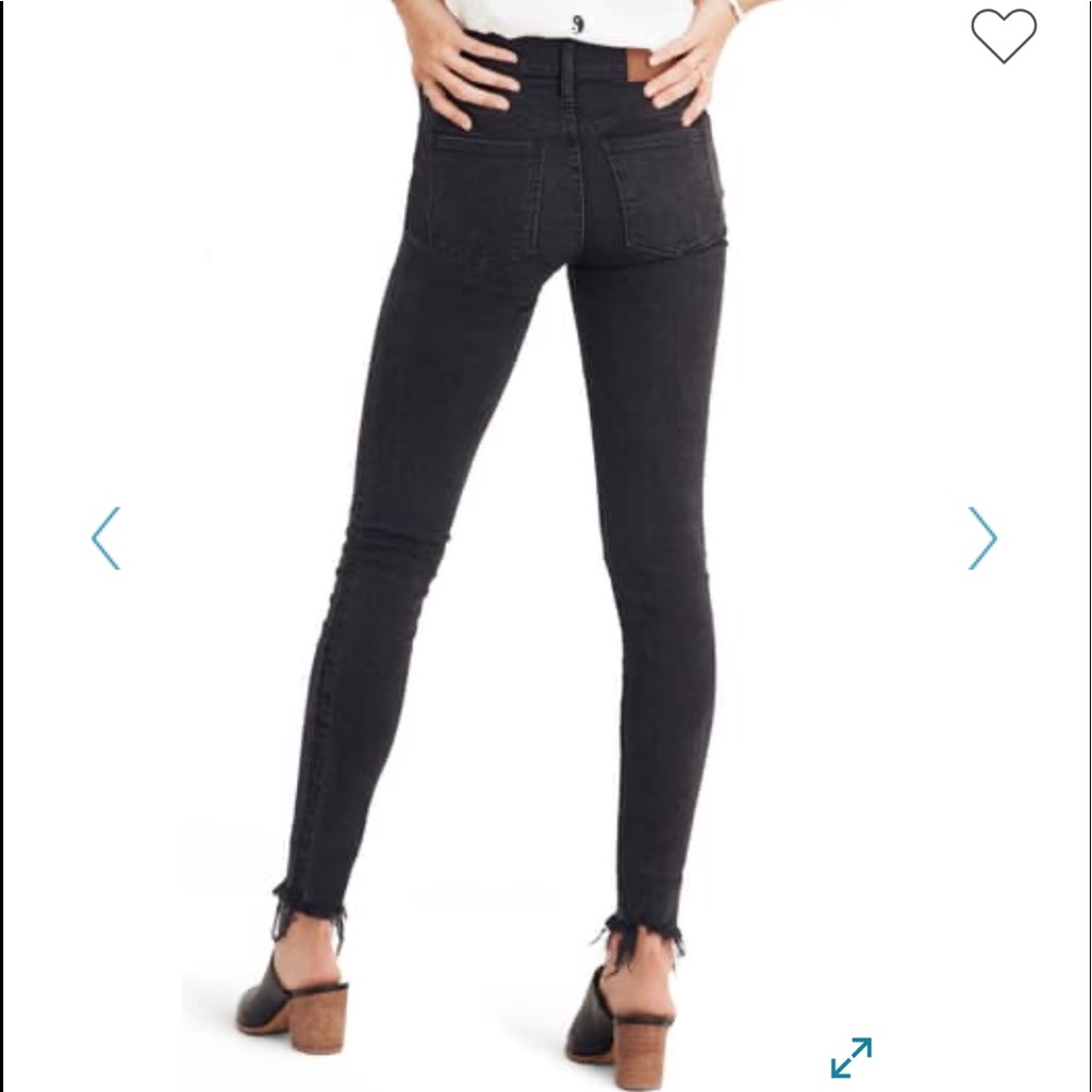 Madewell 9 inch button ankle skinny jeans